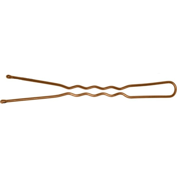 Шпильки 60 мм волна, коричневые (60 шт.) DEWAL SLT60V-3/60